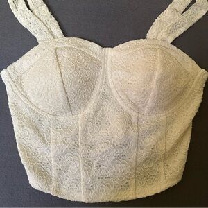 No Boundaries Lace Corset Style Top